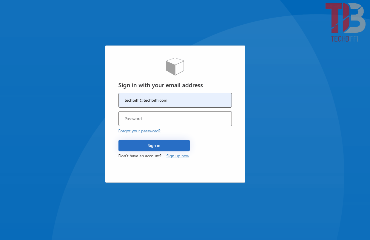 Example of login using real password and populated password